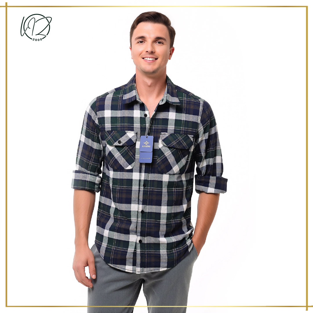 Regular Fit Checkered Casual Shirts