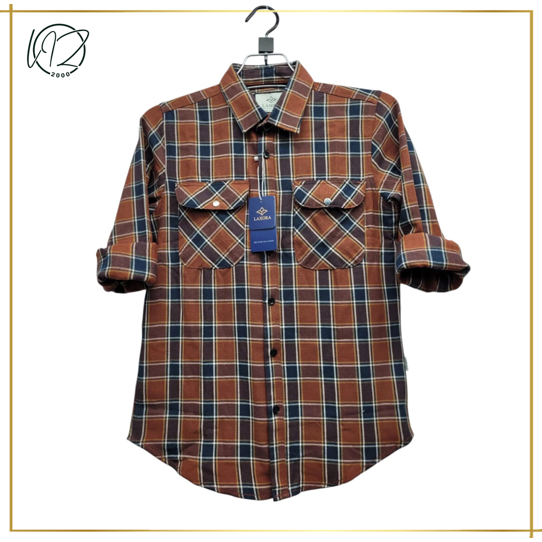 Regular Fit Checkered Casual Shirt